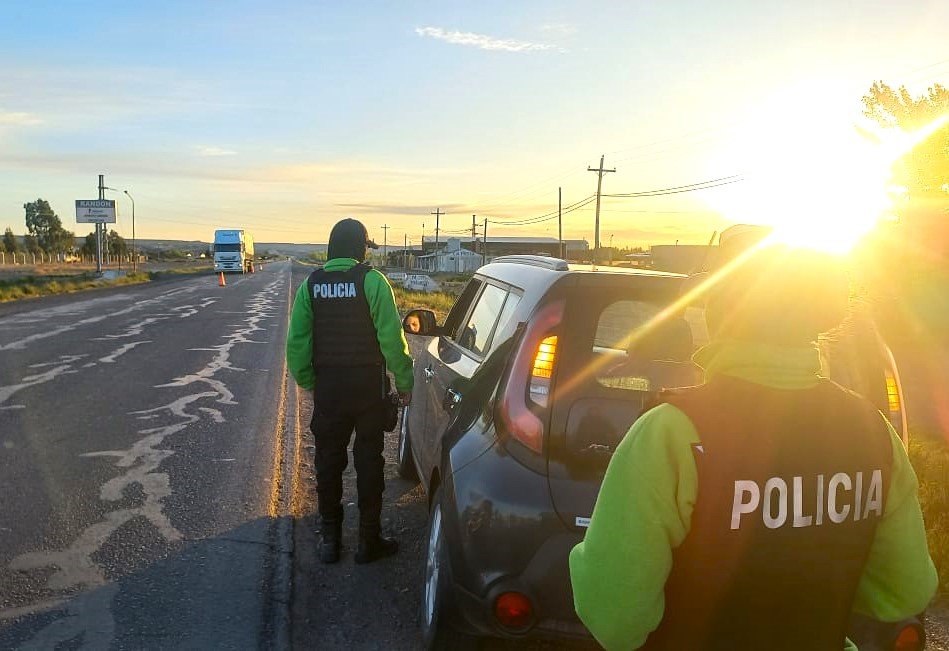 Más de 9 mil vehículos controlados durante el fin de semana en Chubut