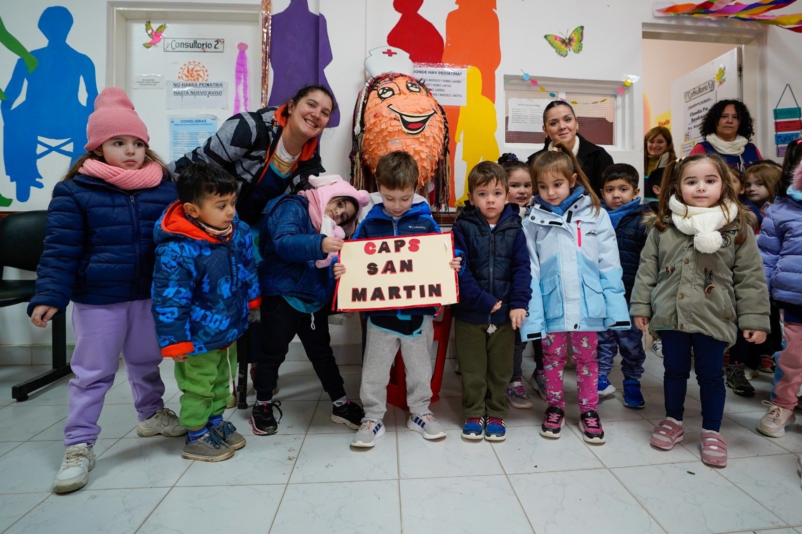 Jardín de infantes visitó el Centro de Salud para ser promotores de hábitos saludables