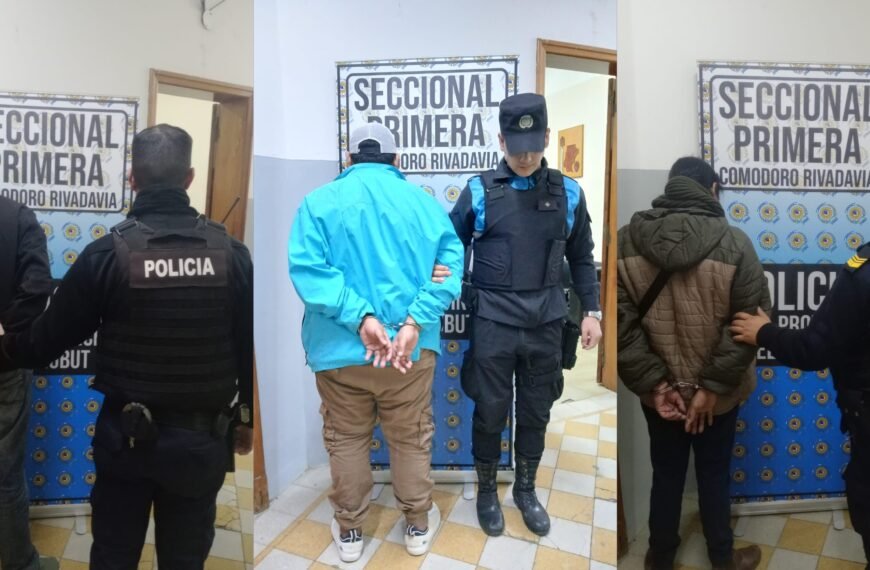 Tres detenidos por robar 7 cuchillos