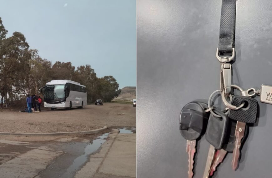 Extraviaron las llaves del colectivo que los trajo a Comodoro y acuden a la solidaridad