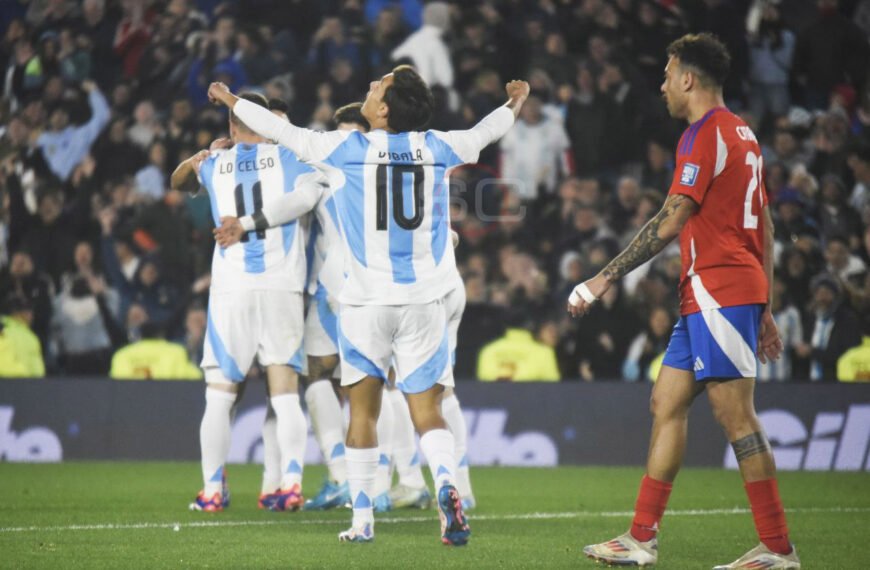 La Selección Argentina goleó a Chile