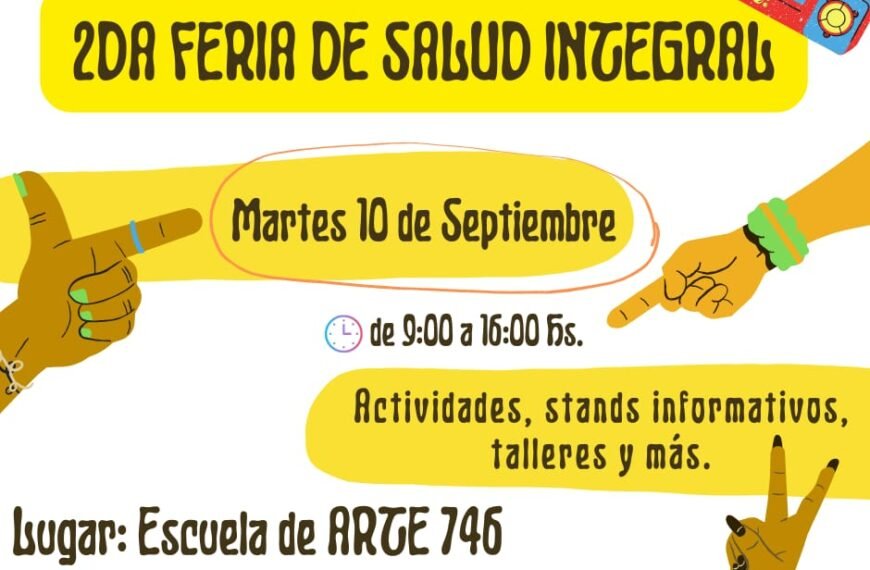 Este martes se realizará la 2° Feria Intersectorial de Salud