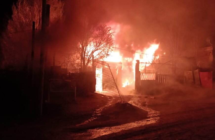 Incendio de vivienda con pérdidas totales