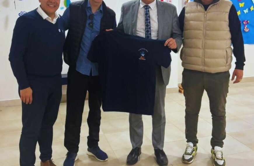 El Jardín del Club Jorge Newbery recibió la visita del Ministro de Educación