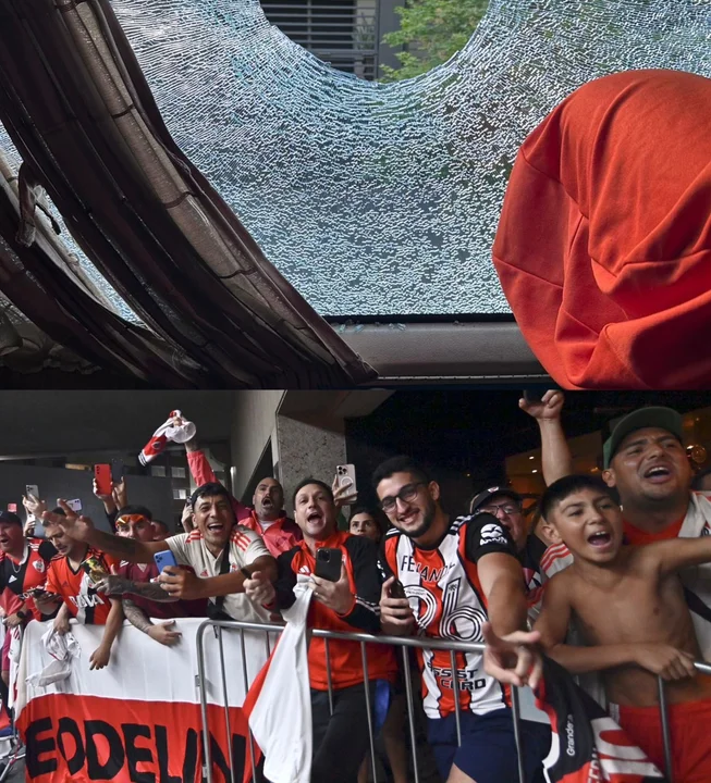 Hinchas «Millonarios» atacaron un micro donde viajaban simpatizantes de Atlético Mineiro