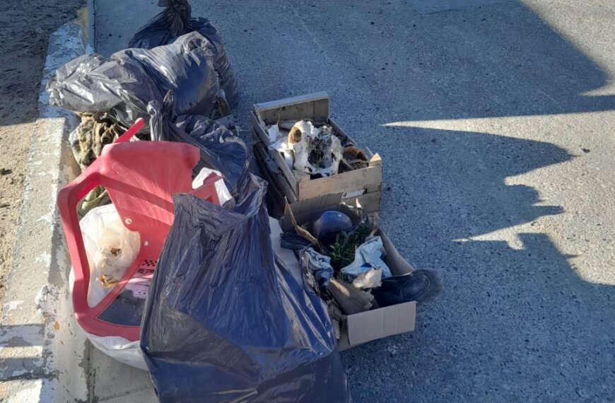 Tiraron basura detrás de la vecinal de Km&hellip;
