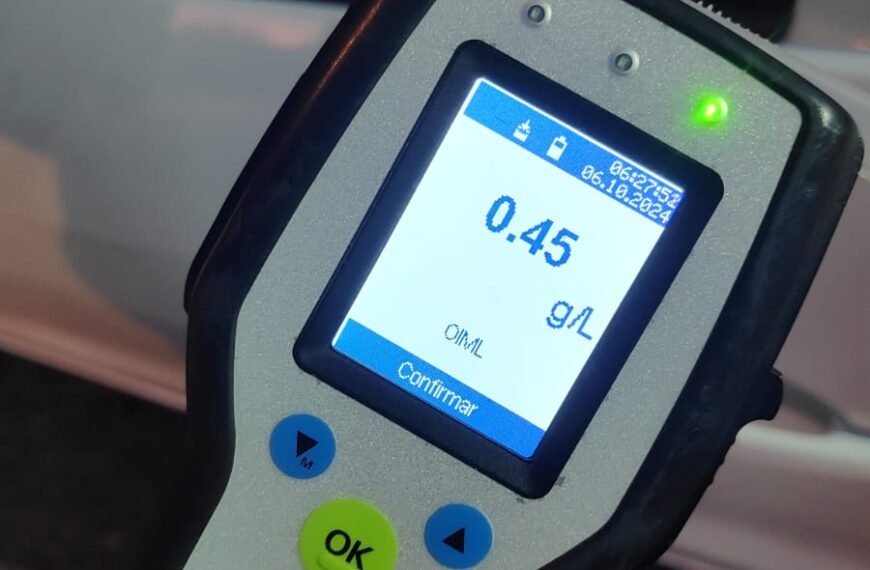 Seis alcoholemias positivas en controles en La Loma