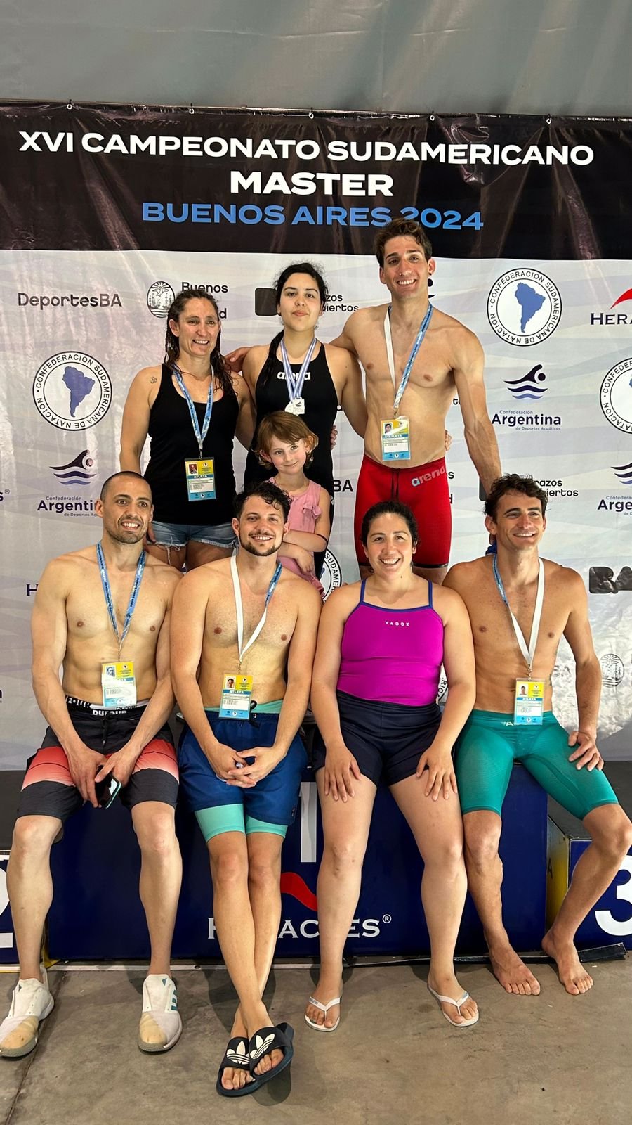 Comodoro sumó cuatro medallas en el Sudamericano de Natación Master y Premaster