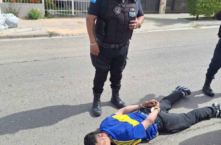 Detienen a un sujeto armado en barrio Roca