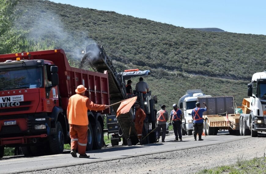 Vialidad Nacional trabaja en la RN 3 para mejorar el acceso norte a Comodoro Rivadavia