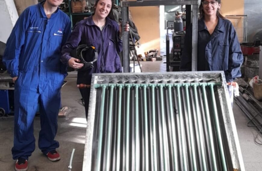 Construyen un calentador solar de agua de bajo costo en Comodoro