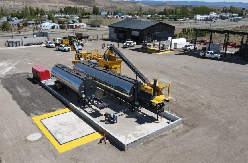 Vialidad Nacional pondrá en marcha su primera planta de asfalto en Tecka, Chubut