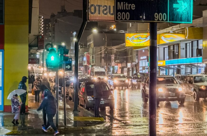 Alerta amarilla por lluvias para este martes en el sur de Chubut