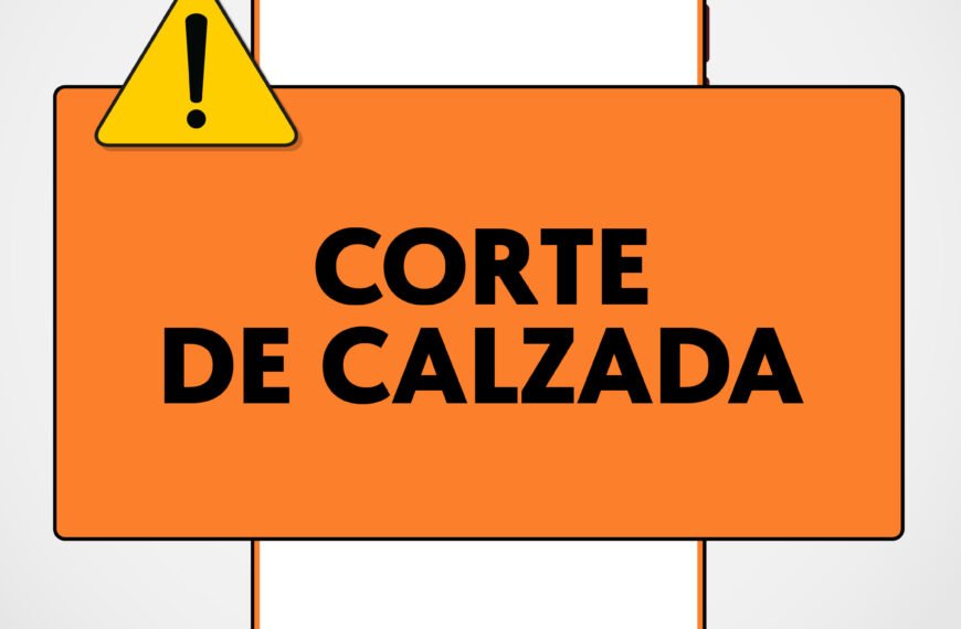 Corte de calzada por tareas de saneamiento en Comodoro Rivadavia