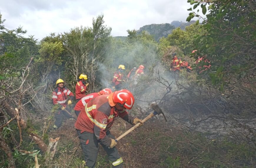 Con brigadistas, equipamiento y medios aéreos siguen las tareas para controlar los incendios en la cordillera