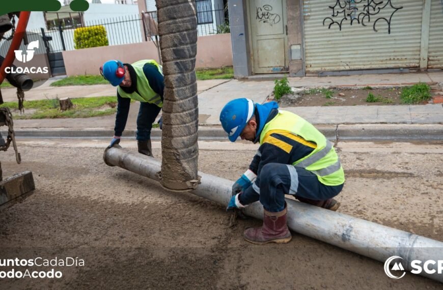 Corte de calzada por tareas de saneamiento en barrio Industrial