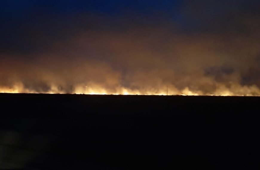 Sigue activo el fuego pero se habilitó la ruta nacional 3