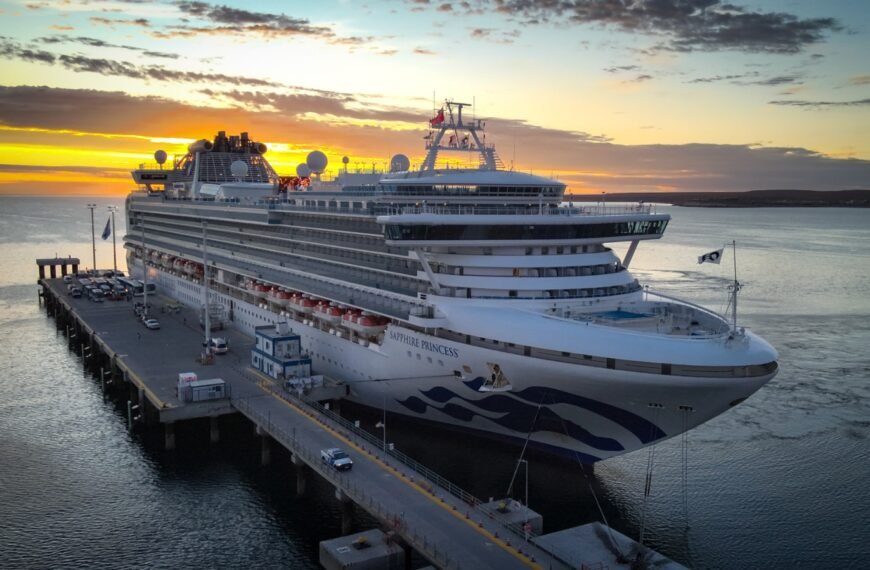 En una nueva escala de la Temporada de Cruceros, Puerto Madryn recibió al Sapphire Princess