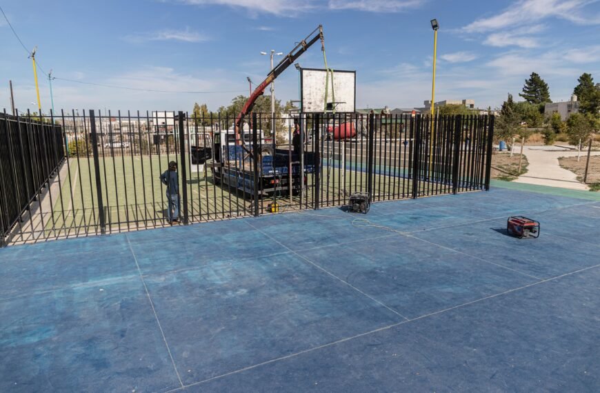 Avanzan las obras en la nueva plaza del barrio Quirno Costa
