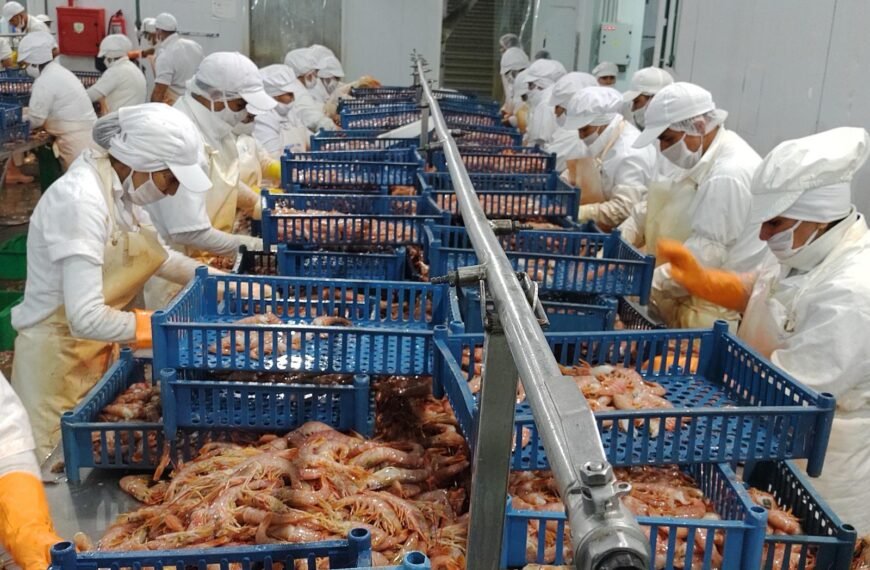 Torres destacó la certificación del langostino con el sello MSC