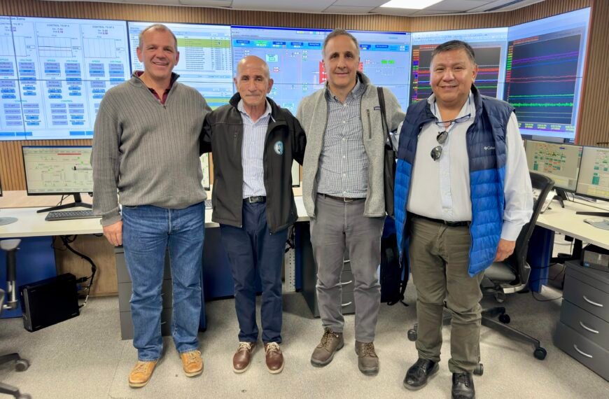 Marcos Bulgheroni, Jorge Ávila y José Lludgar visitaron el Centro Integrado de Operaciones de PAE