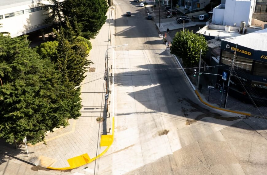 Se concluyó la obra de reparación y mantenimiento en avenida Av. Yrigoyen y Belgrano