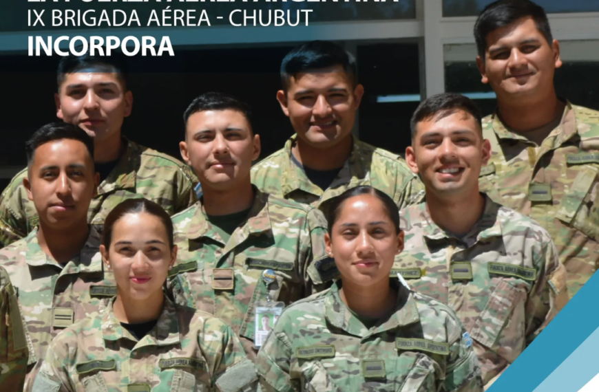 Abren la convocatoria para sumarse a la Ix Brigada de la Fuerza Aérea