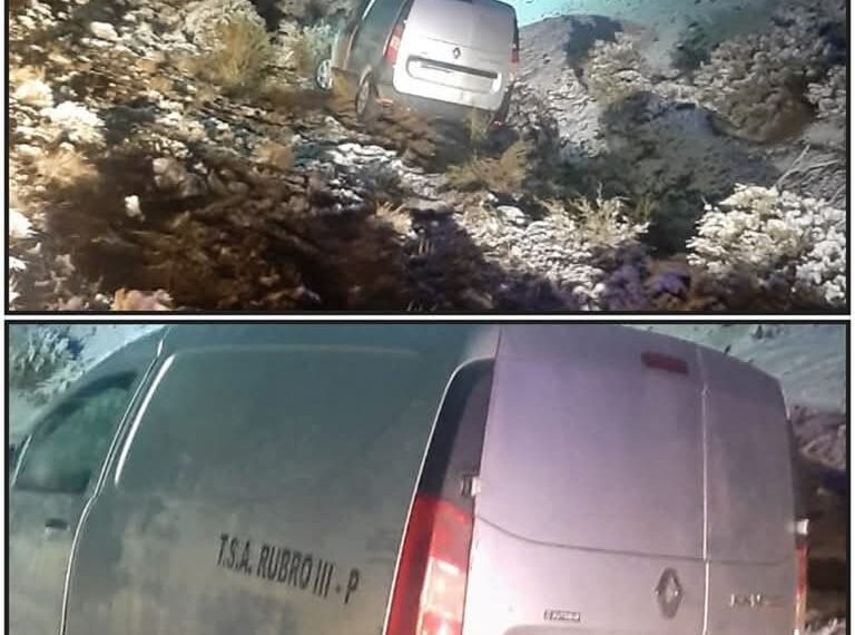 Robaron un vehículo en Comodoro y despistaron en la ruta 26