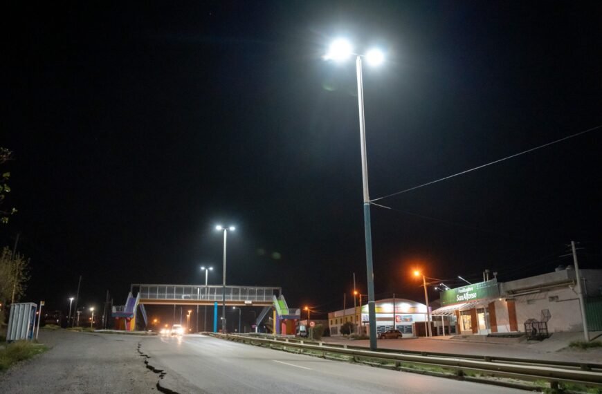 Reducción de calzada por tareas en el alumbrado