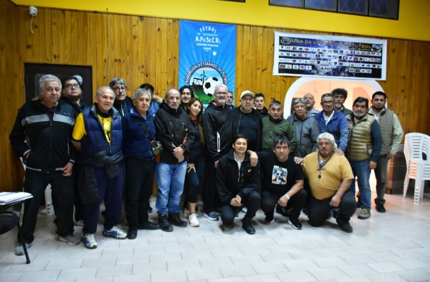 Comodoro Deportes afianza el acompañamiento al fútbol de veteranos