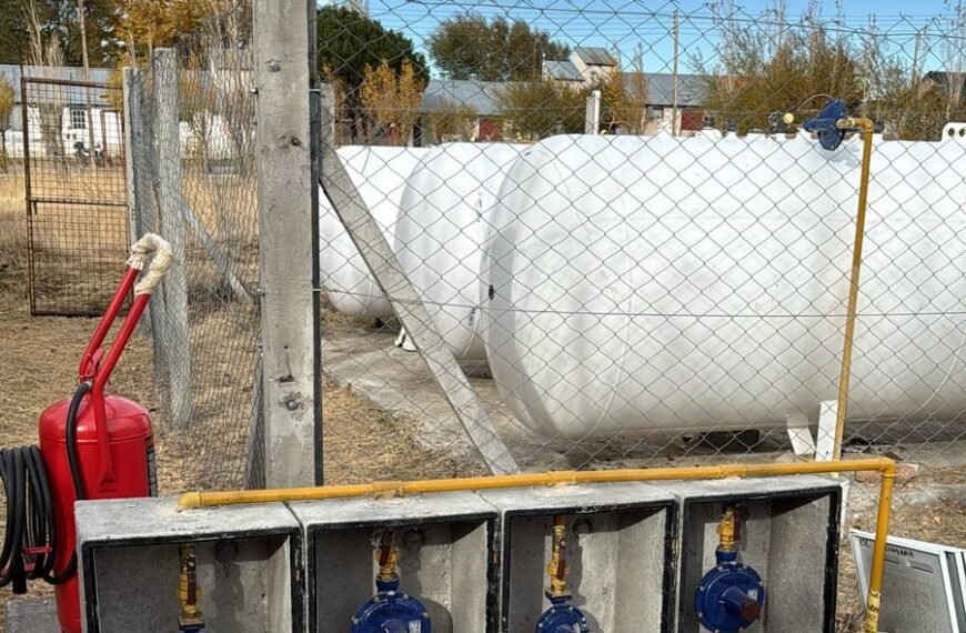 Concluyó la obra de gas en la Escuela N° 102 de Buen Pasto