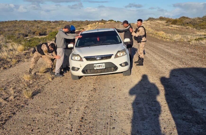 Atrapan a una banda delictiva tras una intensa persecución en la Ruta 1 camino a Punta Tombo