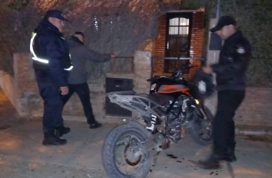 Circulaba con una moto robada, escapó de un control y fue demorado