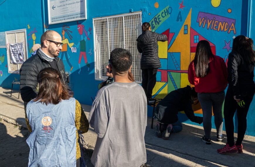 Los derechos de los niños quedaron plasmados en las paredes del CPB San Martín