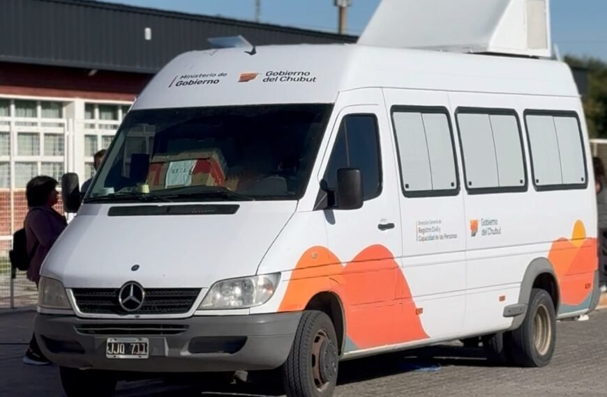 La Unidad Móvil del Registro Civil tramitará documentación en Comodoro y Rada Tilly