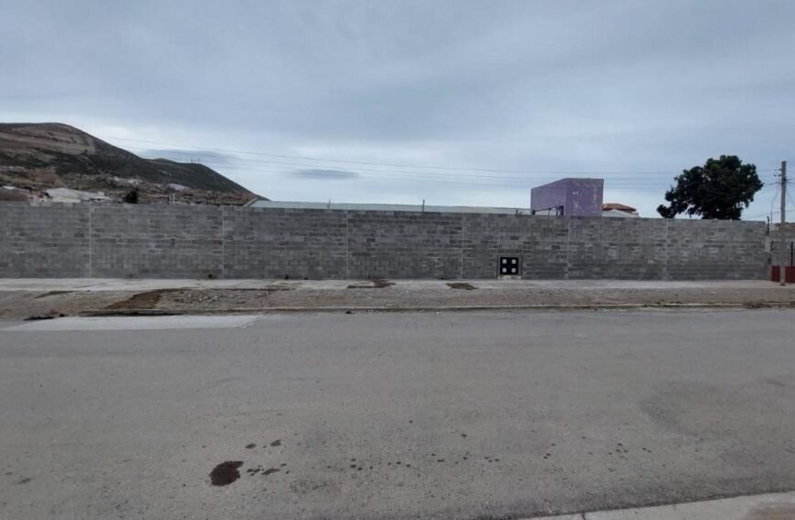 Tras años de espera finalizaron la construcción de un muro de 150 metros cuadrados en el jardín Nº 426