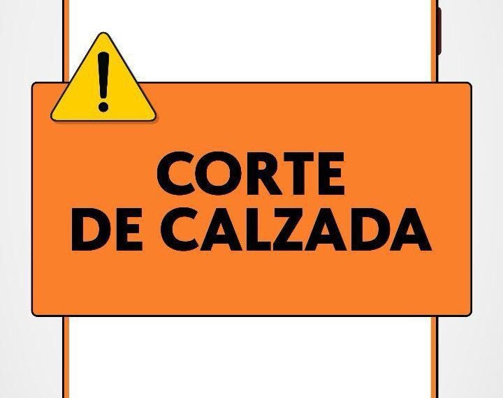 Corte de calzada por tareas de saneamiento en Cordón Forestal