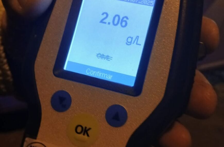 Se tomó todo y chocó contra un poste de alumbrado