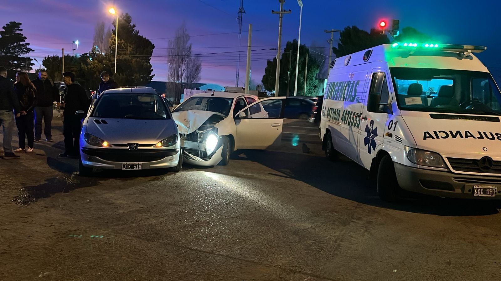 Choque con personas lesionadas