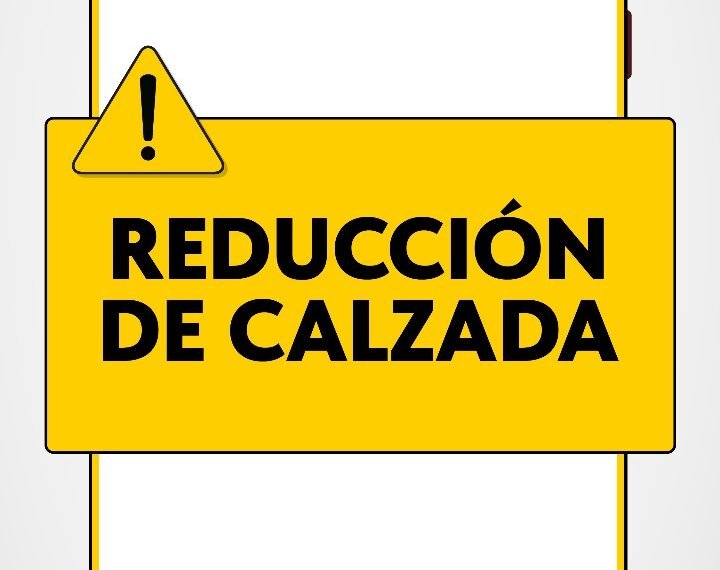 Reducción de calzada por tareas de saneamiento en el centro