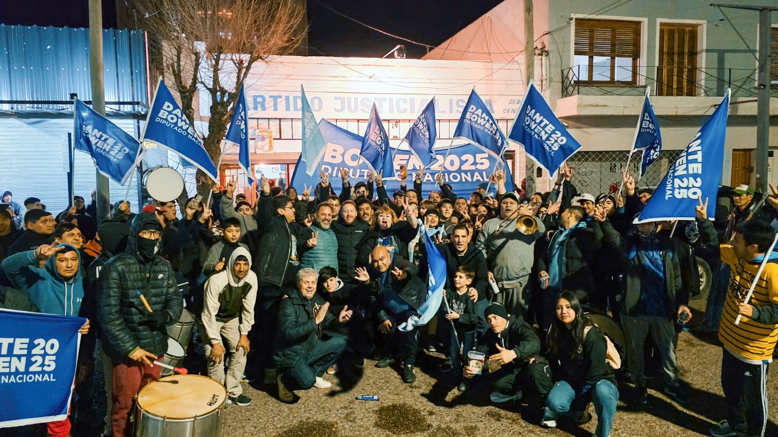 Dante Bowen copó el PJ: cierre de listas con mística, renovación y el pueblo adentro