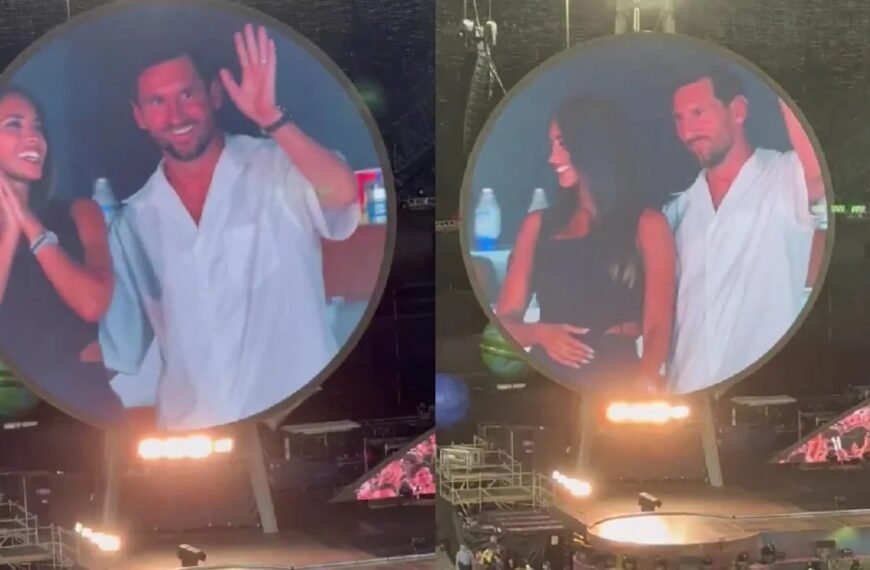 Messi y Antonela sorprendieron en la kiss cam de Coldplay en Miami