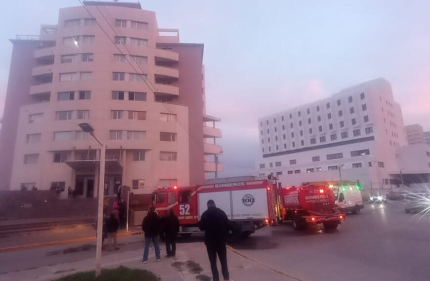 Principio de incendio en un departamento céntrico