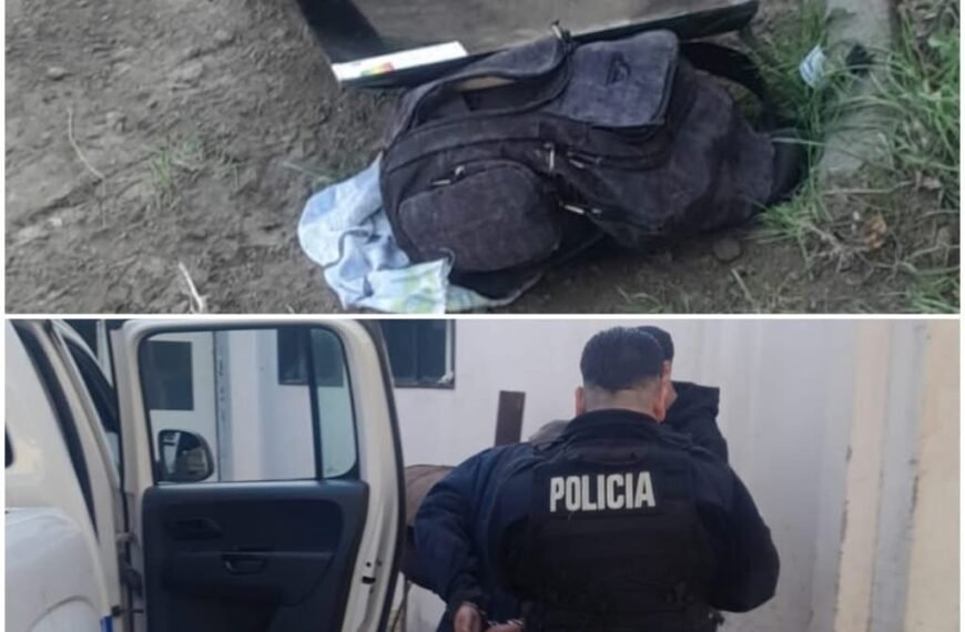 Detenido tras robar una mochila y un televisor