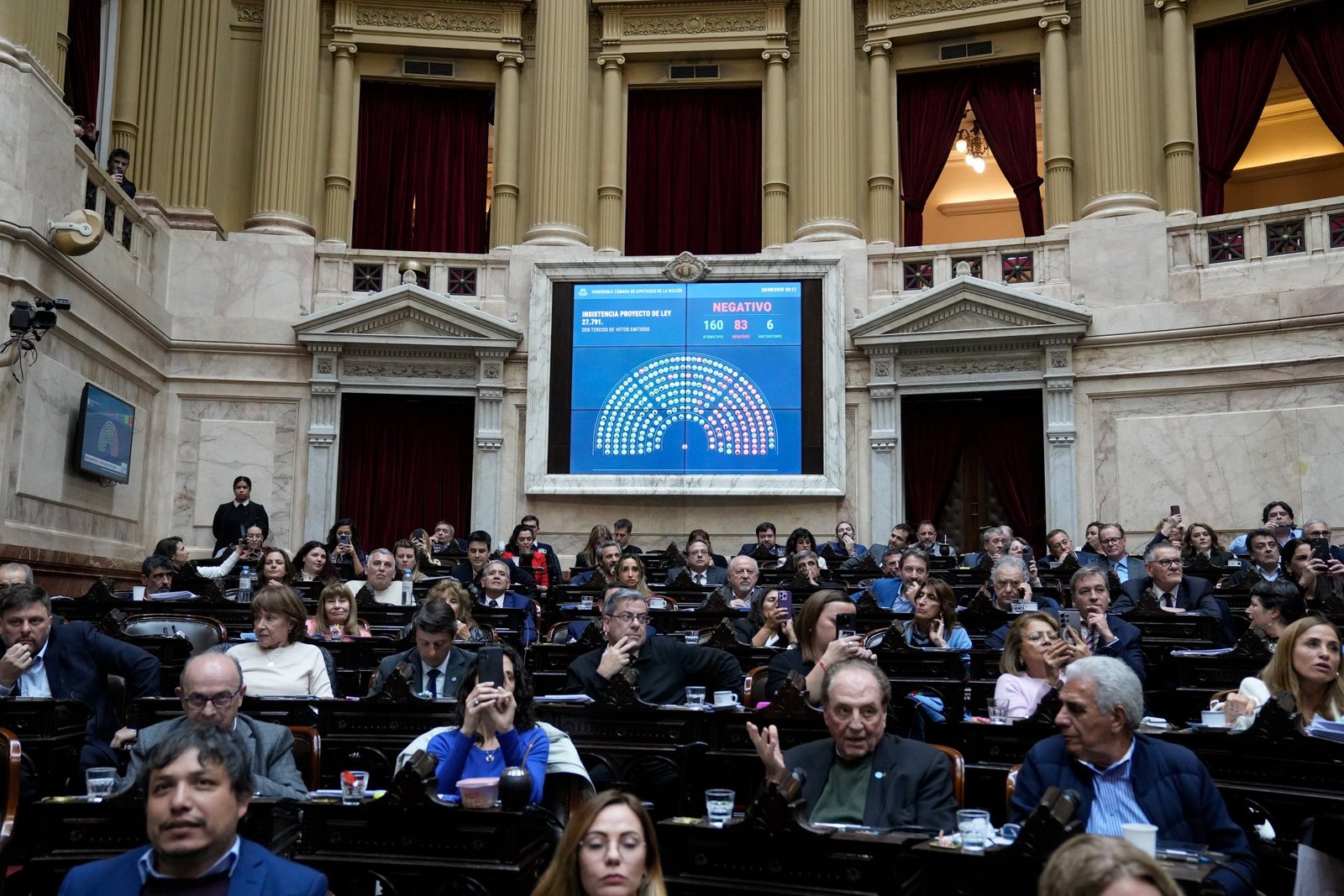 Diputados dejó firme el veto al aumento de las jubilaciones de Javier Milei