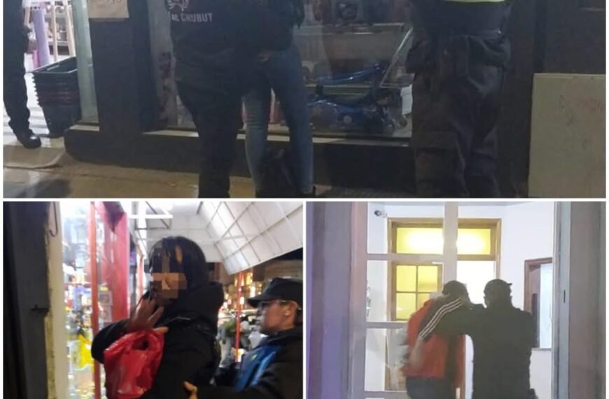 Una pareja detenida por robar un teléfono celular en un comercio