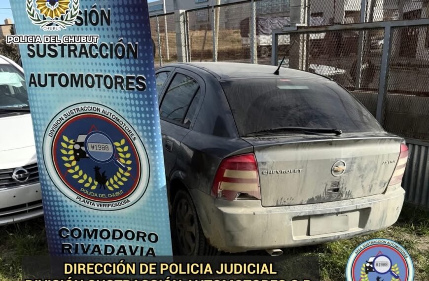 Recuperan un vehículo robado