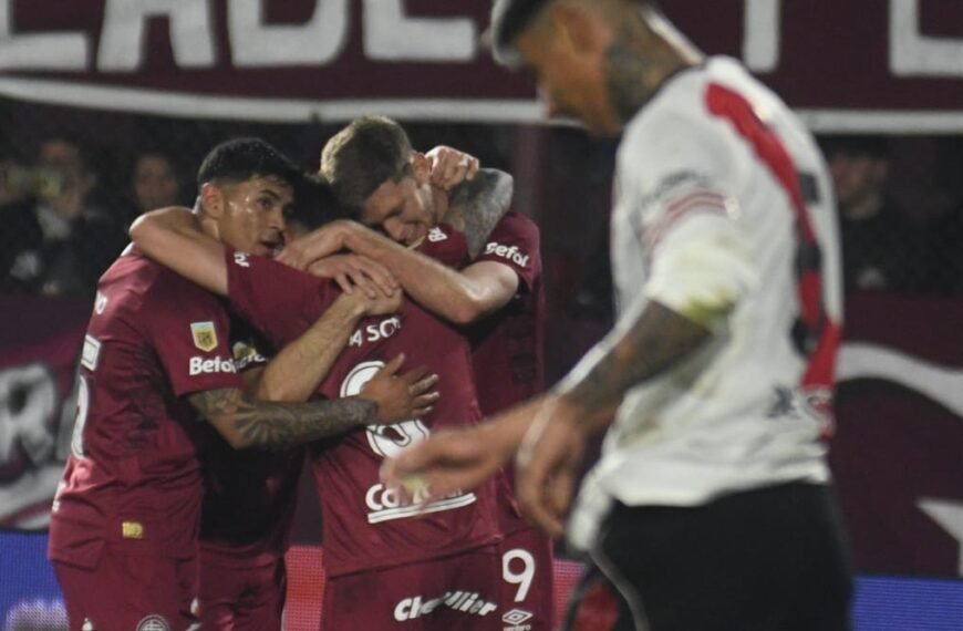 River se durmió y Lanús se lo empató en la última jugada