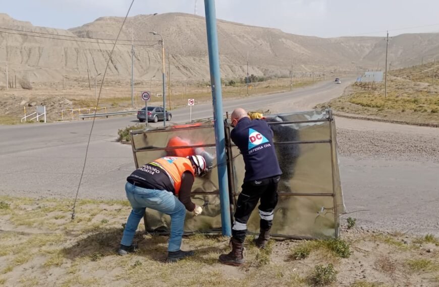 Las ráfagas de viento superaron los 90 km/h y debió intervenir Defensa Civil
