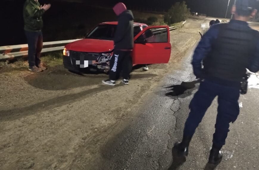 Conductor alcoholizado despistó en la ruta nacional 3